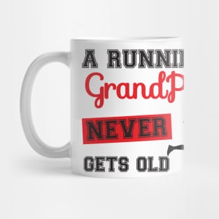 a running grandpa never gets old Mug